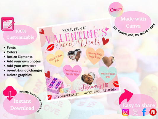 Valentine's Day/February Booking Flyer