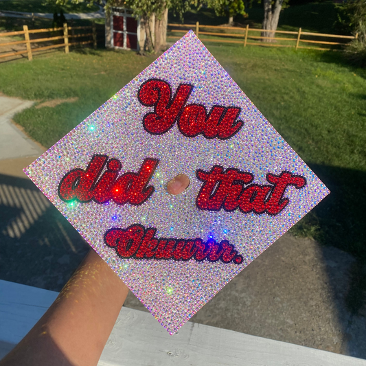 Rhinestone Graduation Topper