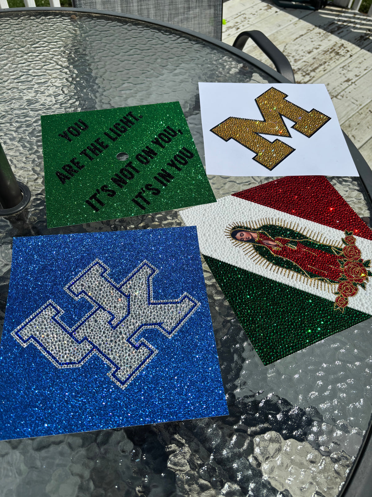 Custom Design Rhinestone Graduation Topper