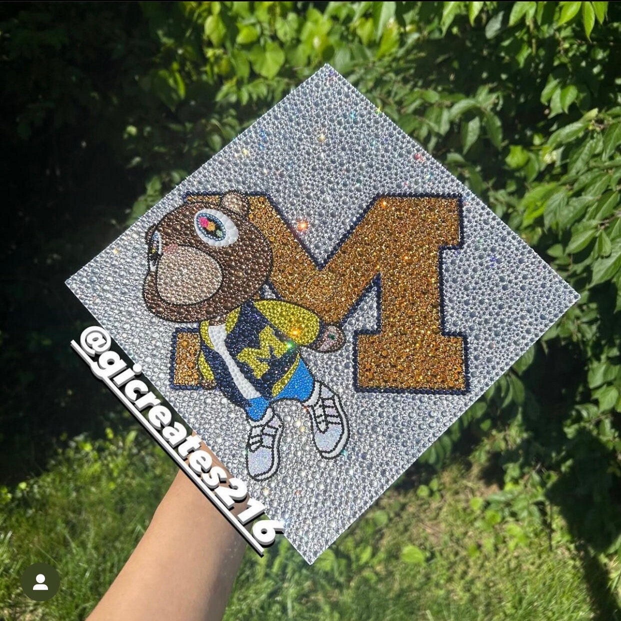 Rhinestone Graduation Topper