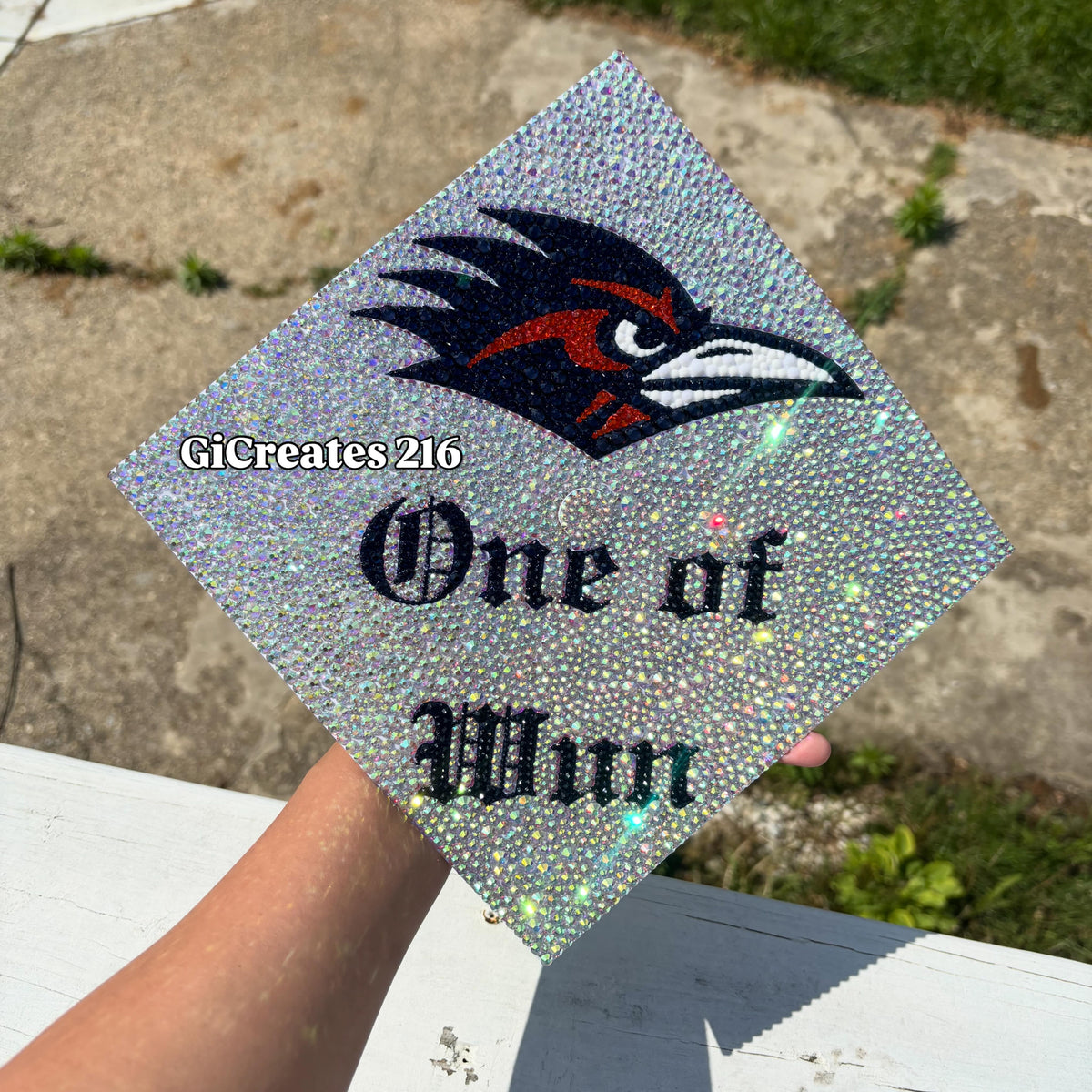 Custom Design Rhinestone Graduation Topper