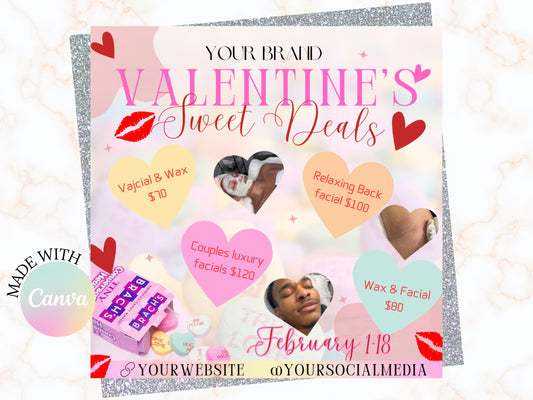 Valentine's Day/February Booking Flyer