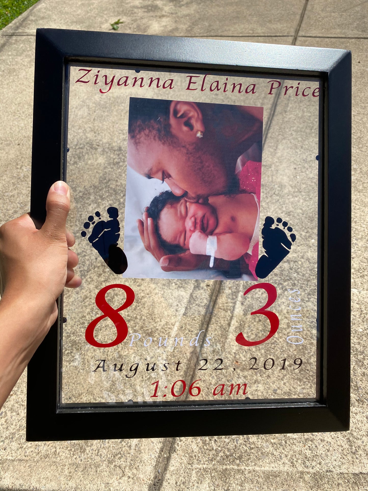 Baby Glass Plaques
