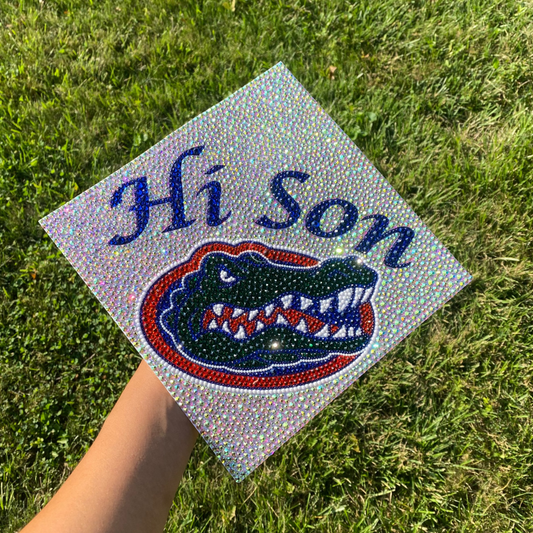 Custom Design Rhinestone Graduation Topper