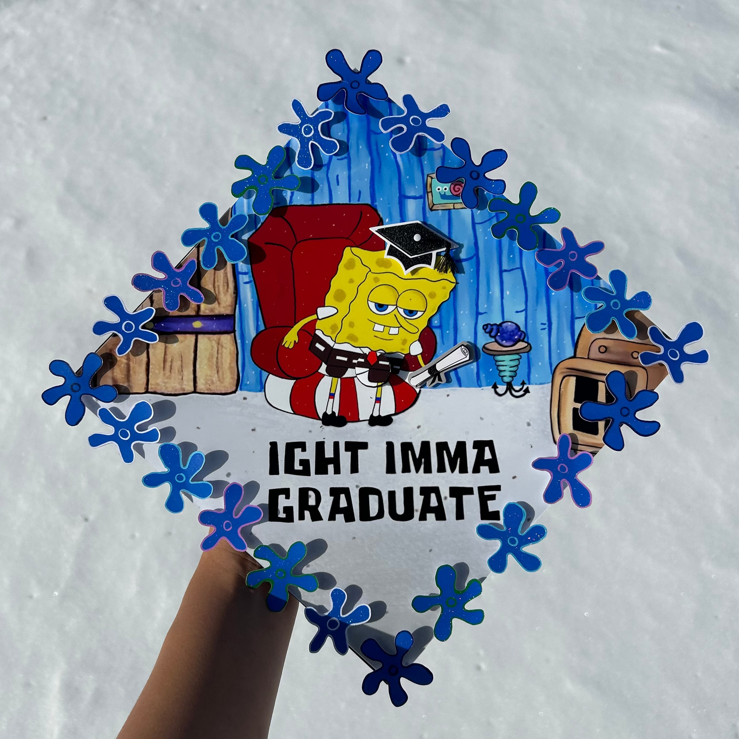 3D- Ight Imma Graduate Grad Cap Topper