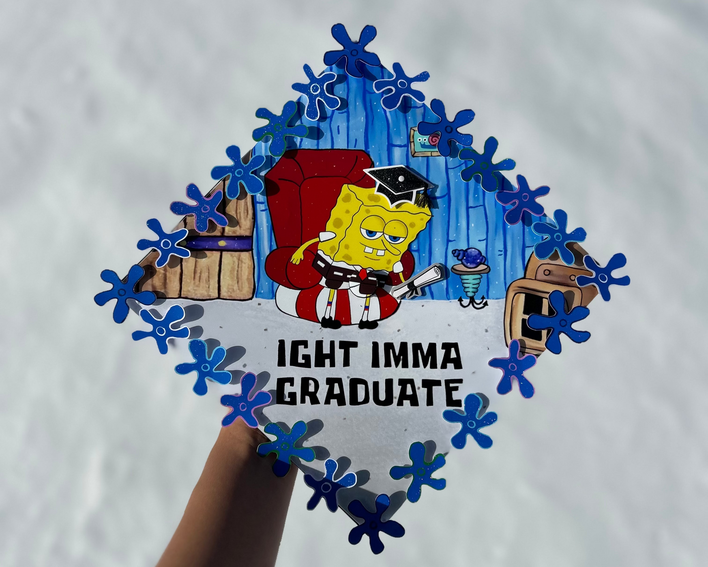 3D- Ight Imma Graduate Grad Cap Topper