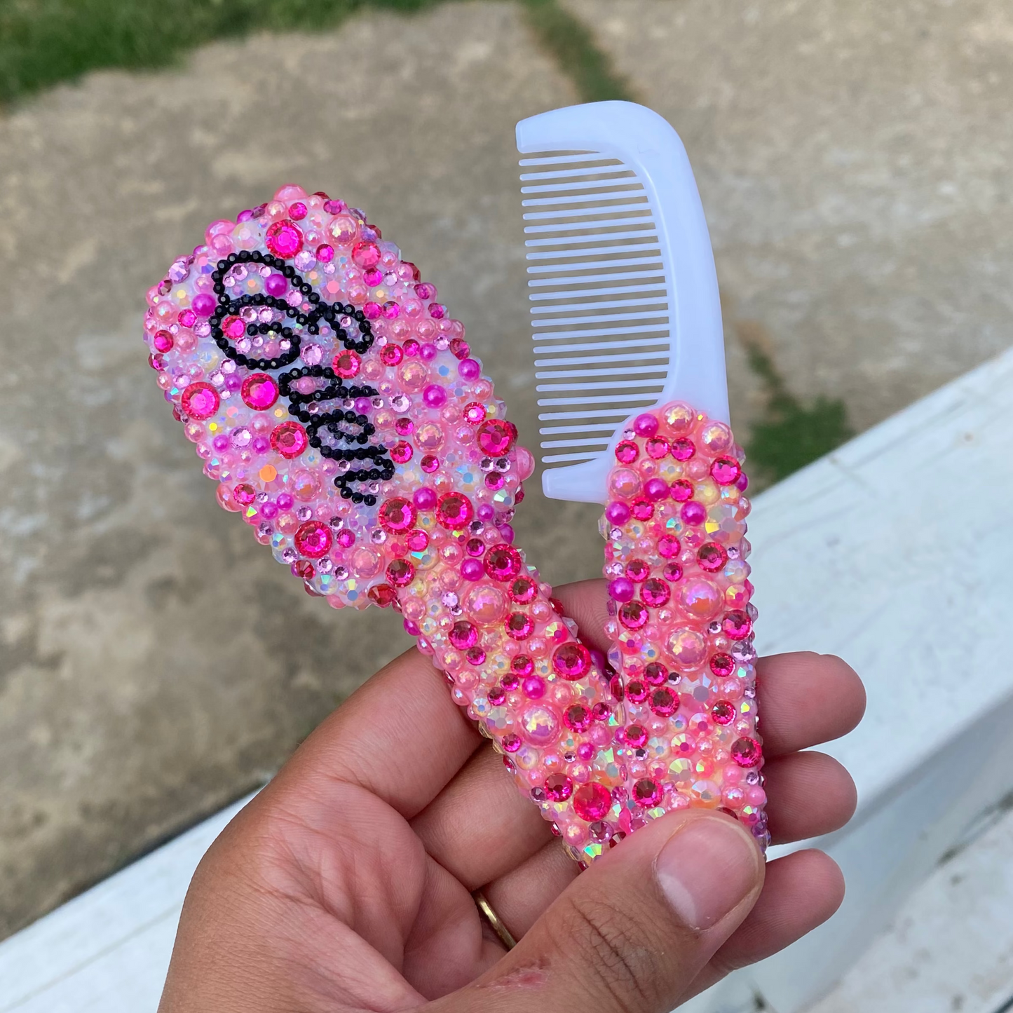Bedazzled Baby Brush/Comb