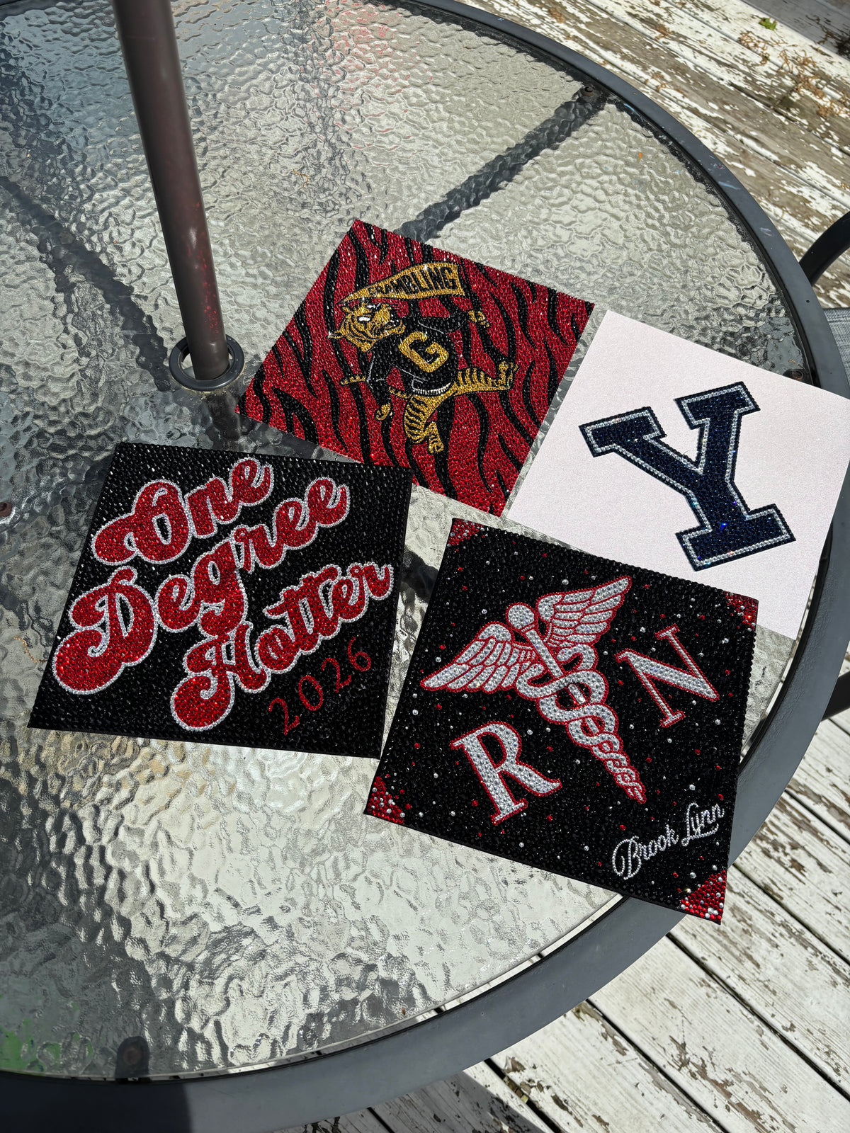 Custom Design Rhinestone Graduation Topper