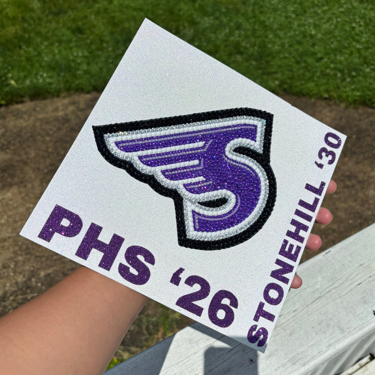 Custom Design Rhinestone Graduation Topper