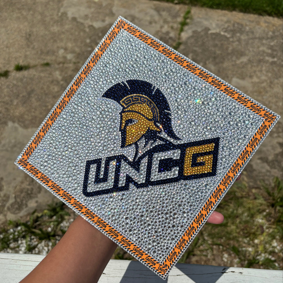 Custom Design Rhinestone Graduation Topper