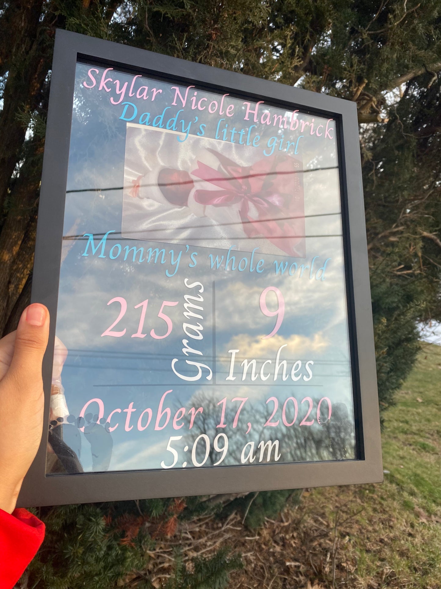 Baby Glass Plaques