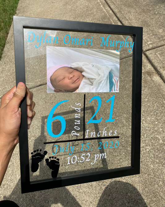 Baby Glass Plaques