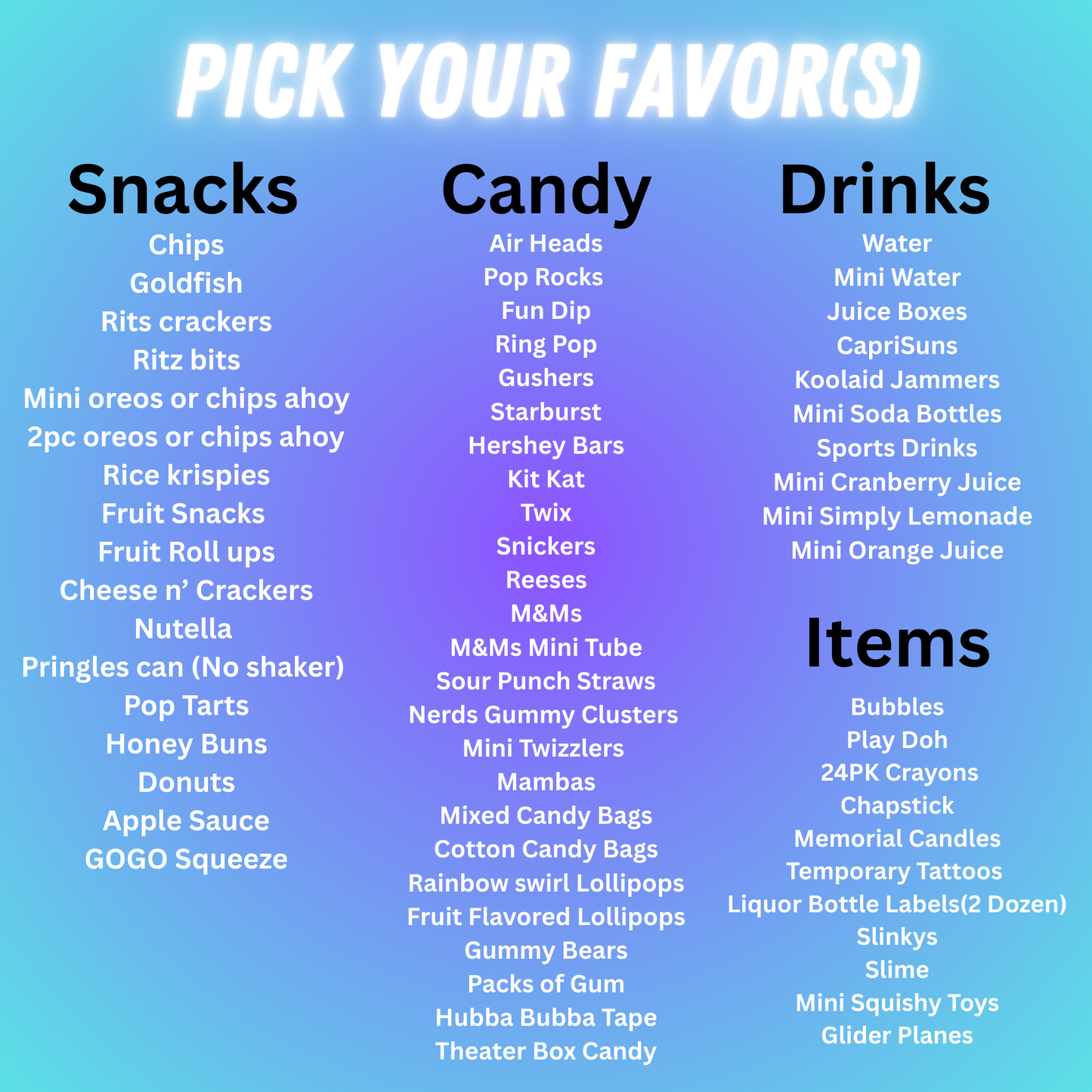 Party Favor Bundles